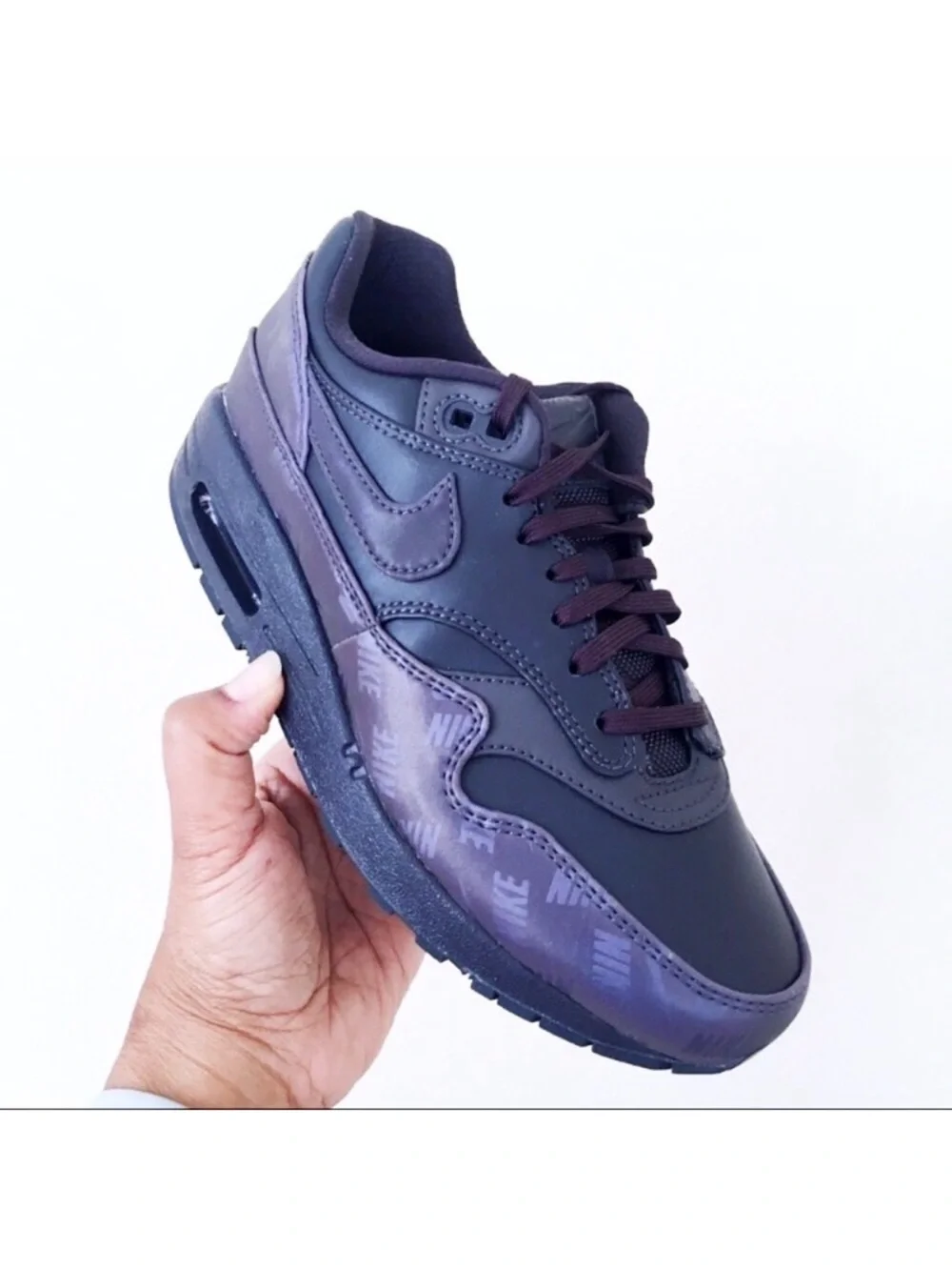 Nike Air Max 1 LX Oil Grey Women’s Sneakers - Picture 3 of 7